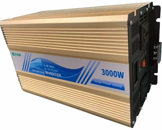 3000W/3kw 12V/24V/48V DC에서 AC 110V/120V/220V/230V 순수 사인파 태양광 발전 인버터